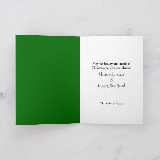 Santa's Pet Believe kerstKaart Feestdagen Kaart (Binnen)