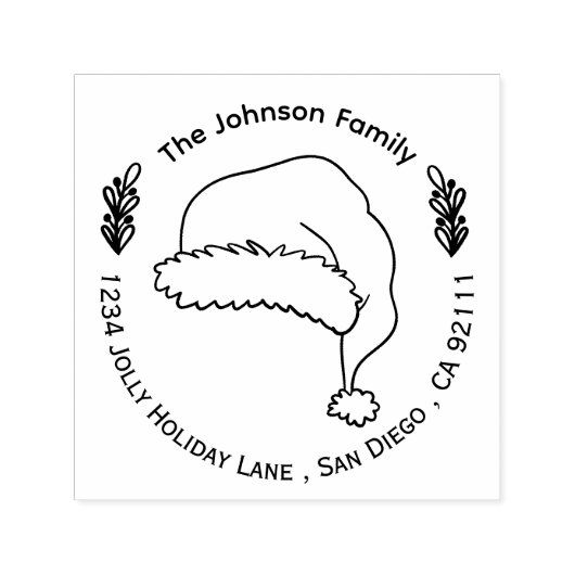 Santa's Pet Doodle Christmas Self-Inking Stamp Zelfinktende Stempel (Design)