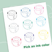 Santa's Pet Doodle Christmas Self-Inking Stamp Zelfinktende Stempel