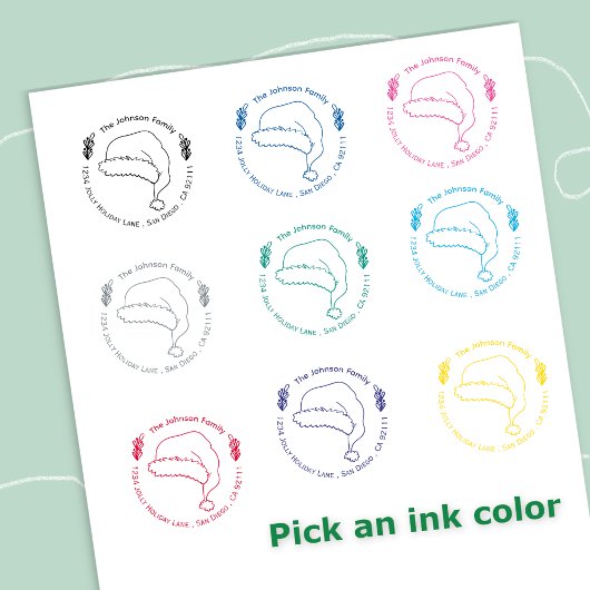 Santa's Pet Doodle Christmas Self-Inking Stamp Zelfinktende Stempel