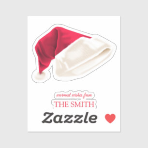 Santa's pet, kerst sticker