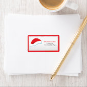 Santa's Pet - kerstadresetiketten Etiket (Insitu)