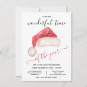 Santa's Pet kerstfeestje Kaart (Voorkant)