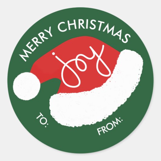 Santa's Pet Kerstvakantie Stickers - Groen (Voorkant)