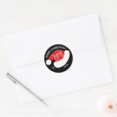 Santa's Pet Kerstvakantie Stickers - Zwart (Envelop)