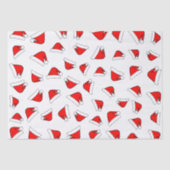 Santas Pet Pattern Red and White Tissuepapier (Voorkant)