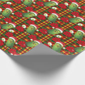 Santa's Pickleball Rally Cadeaupapier (Hoek)