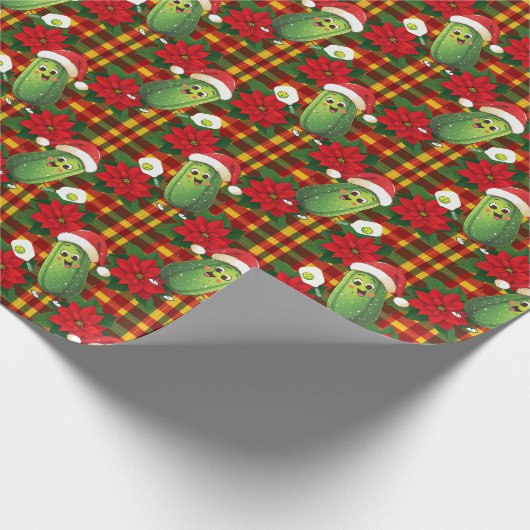 Santa's Pickleball Rally Cadeaupapier (Hoek)