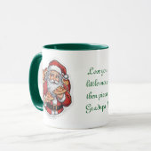 Santa's Pizza Party Christmas Mok bewerkbaar (Voorkant links)