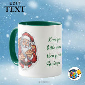 Santa's Pizza Party Christmas Mok bewerkbaar
