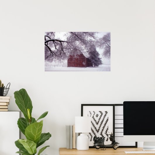 Santa's plek poster (Thuiskantoor)