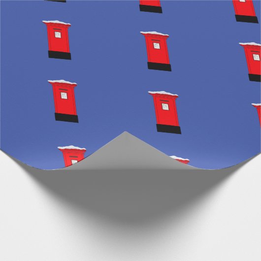 Santas Postbox Cadeaupapier (Hoek)