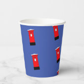 Santas Postbox Paper Cup Papieren Bekers (Achterkant)