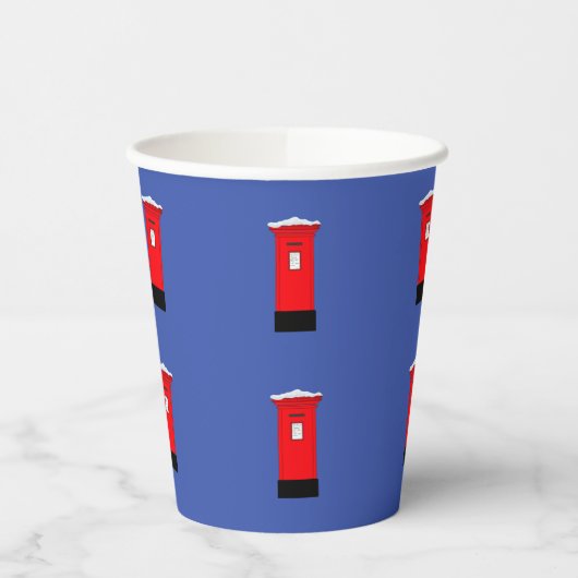 Santas Postbox Paper Cup Papieren Bekers (Links)