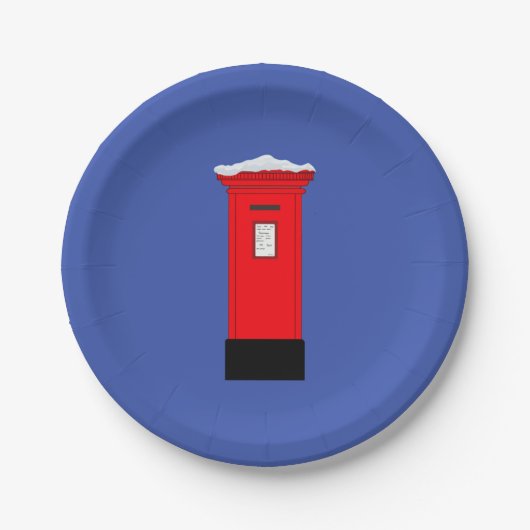 Santas Postbox Papieren Bordje (Voorkant)