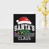 Santa's Preferred Billiards Claus Matching Panama Kaart (Gele Bloem)