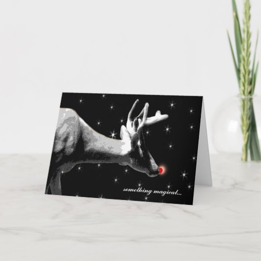 Santa's Reindeer / Kerstmis Feestdagen Kaart (Voorkant)