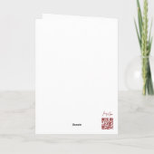 Santa's Reindeer Name List Holiday Christmas Card Kaart (Achterkant)