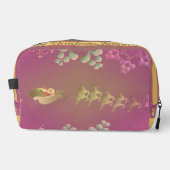 Santa's Reindeer Paarse Accesso Toilettasje (Voorkant)