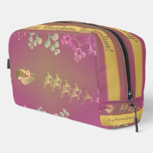 Santa's Reindeer Paarse Accesso Toilettasje