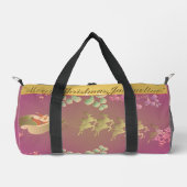 Santa's Reindeer Paarse Plunjezak (Voorkant)