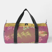 Santa's Reindeer Paarse Plunjezak (Achterkant)