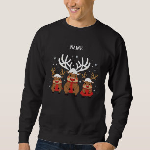 Santas Reindeer Squad Crew Feestelijk Trui