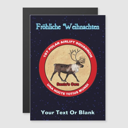 Santa's Reindeer Squadron - Fröhliche Weihnachten (Voorkant / Achterkant)