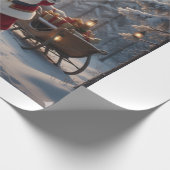 Santa's Reindeer Surprise - A Holiday Whimsy Cadeaupapier (Hoek)