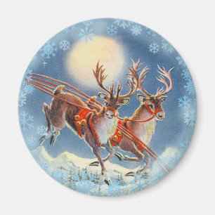 SANTA'S REINDEER VAN SHARON SHARPE MAGNEET