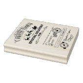 Santa's Rendier Express Kerstmis Groot Rubberstempel (Stempel)