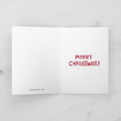 Santa's rendieren ruiken grappige kerst Kaart (Binnen)