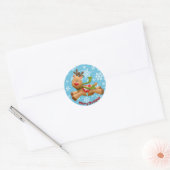 Santa's rendieren Sticker (Envelop)