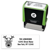 Santa's rendieren zelf inkt retour adres stempels (In situ)