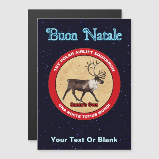 Santa's rendierplein - Buon Natale (Voorkant / Achterkant)