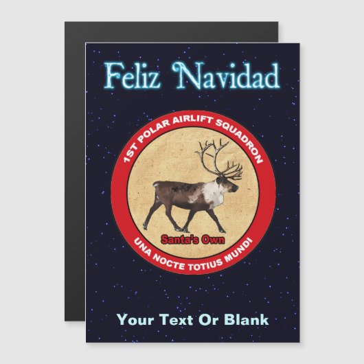 Santa's rendierplein - Feliz Navidad (Voorkant / Achterkant)