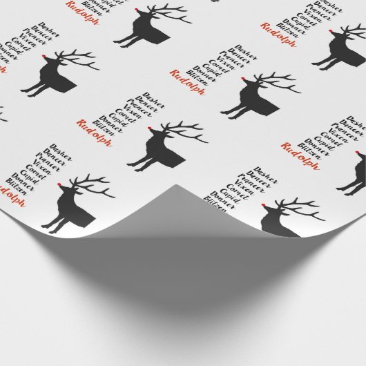 Santa's rendierster | Papier voor onmiddellijke ve (Hoek)