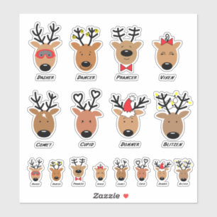 Santa's rendierster sticker