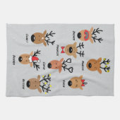 Santa's rendierster theedoek (Horizontaal)