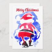Santa's Retreat #121128 Feestdagenkaart (Voorkant / Achterkant)