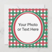 Santa's Retro Lichtkrant – Ho Ho Ho Prettig & Kers Kaart (Achterkant)