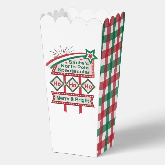 Santa's Retro Marquee - Ho Vrolijk & Helder Bedankdoosjes (Achterkant)