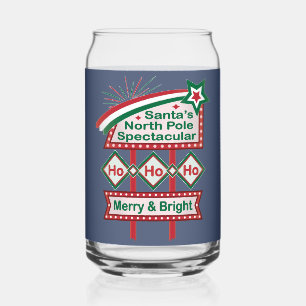 Santa's Retro Marquee - Ho Vrolijk & Helder Blikvorm Glas