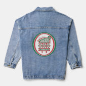 Santa's Retro Marquee - Ho Vrolijk & Helder Denim Jacket (Achterkant)
