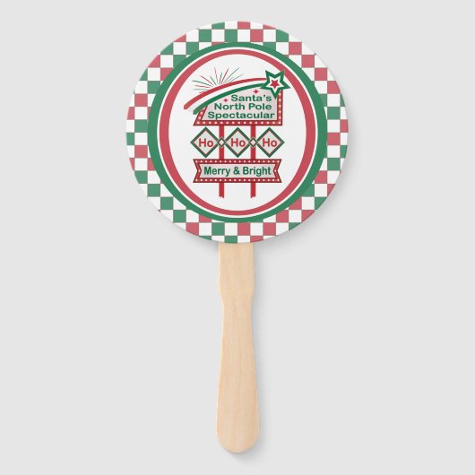 Santa's Retro Marquee - Ho Vrolijk & Helder Handwaaier (Voorkant)