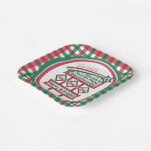 Santa's Retro Marquee - Ho Vrolijk & Helder Papieren Bordje (Gebogen)