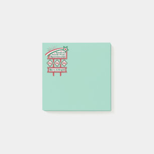 Santa's Retro Marquee - Ho Vrolijk & Helder Post-it® Notes