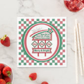Santa's Retro Marquee - Ho Vrolijk & Helder Servet (Insitu)
