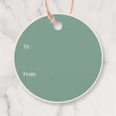 Santa's Retro Rendier Gift Labels (Achterkant)