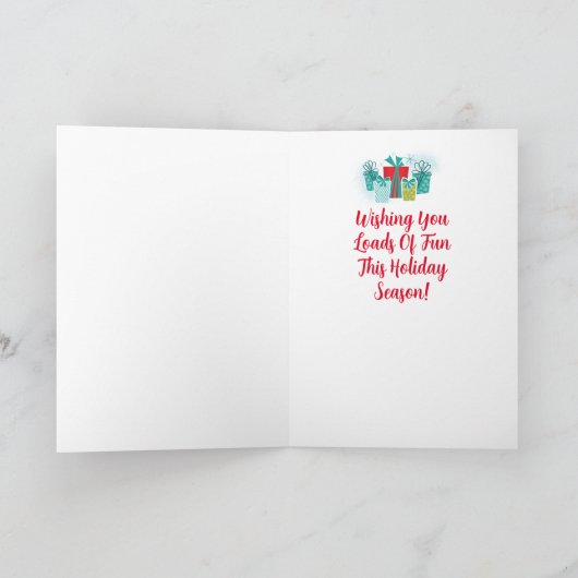 Santas Rode Vrachtwagen Retro Kerst Kaarten (Binnen)